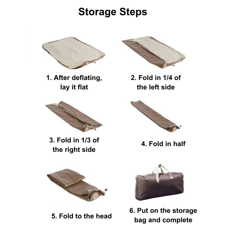 Queen Air Mattress With Builtin Pump Khaki Comfortable PTT Outdoor