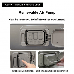 Family Comfort Combo, PTT Outdoor, Queen Air Mattress with Built in Pump details 7,