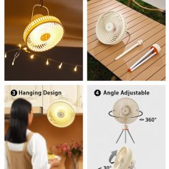 Retro Hyperwind Camping Fan with Adjustable Stand, Retro Hyperwind Camping Fan, Adjustable Stand, portable fan, vintage design, outdoor cooling, camping gear, retro style, airflow control, compact size, weather-resistant, battery-operated, camping essentials, retro camping fan, versatile stand fan, portable cooling solution, travel-friendly, classic camping fan, adjustable height, battery-powered fan, camping comfort, nostalgic camping fan
