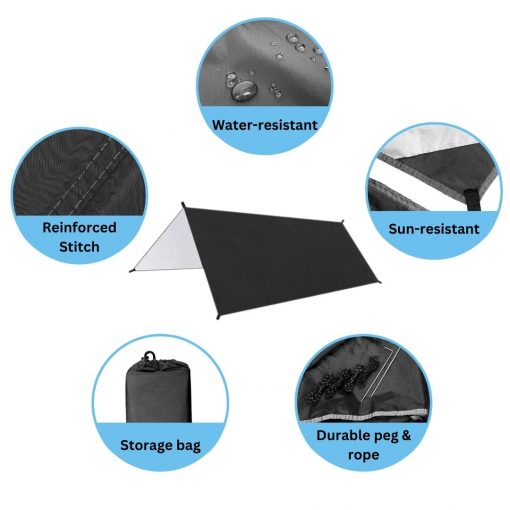 Explorer Hammock Combo, PTT Outdoor, ShelterPro Hammock Tarp Web Function,