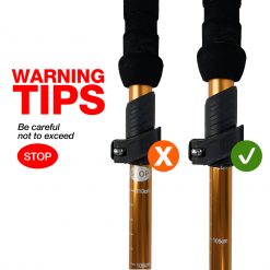 TAHAN 3-Section Foldable Hiking Stick, PTT Outdoor, TAHAN 3 Section Foldable Hiking Stick Orange 10,