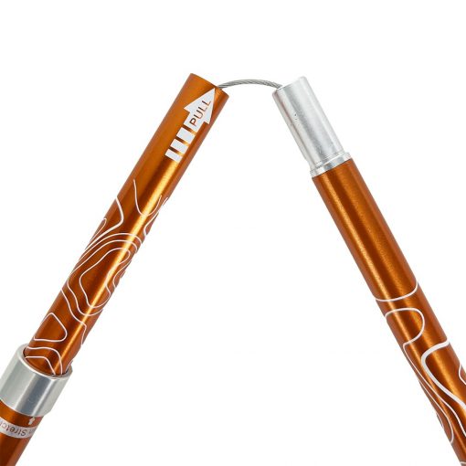 TAHAN 3-Section Foldable Hiking Stick, PTT Outdoor, TAHAN 3 Section Foldable Hiking Stick Orange 3,