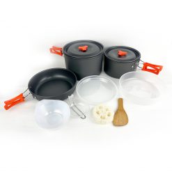 Disaster Emergency Supplies, PTT Outdoor, TAHAN Camping Cookware Mess Kit 5 to 6 persons 1,