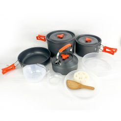Disaster Emergency Supplies, PTT Outdoor, TAHAN Camping Cookware Mess Kit 5 to 6 persons,