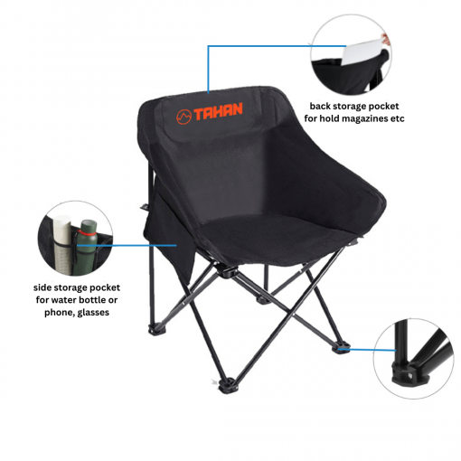 Camping Comfort Combo, PTT Outdoor, TAHAN Ergoshift Chair details 2,