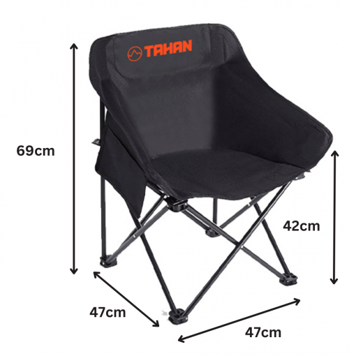 Chill Camping Combo, PTT Outdoor, TAHAN Ergoshift Chair size,