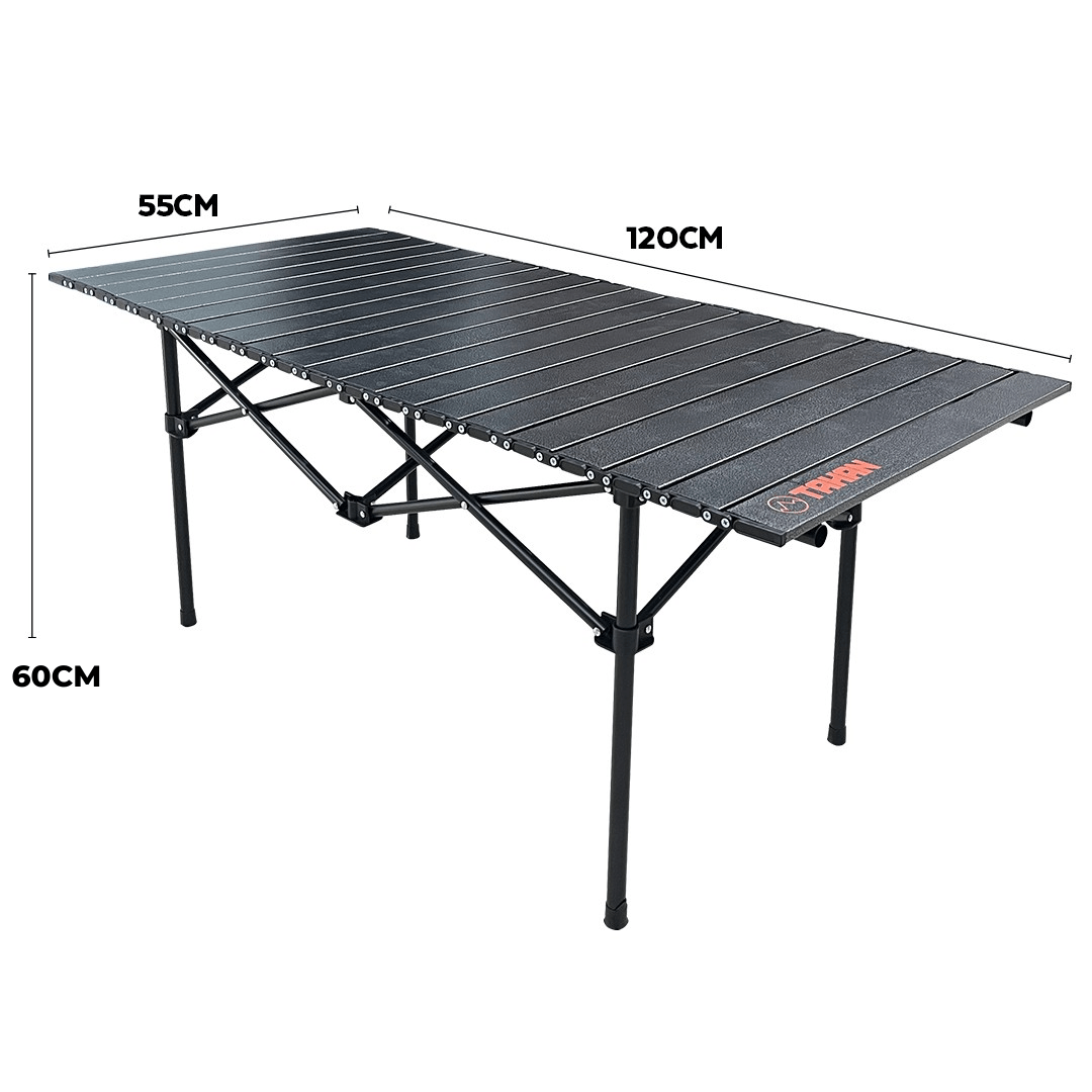 TAHAN Foldable Eggroll Lightweight Camping Table - 120CM, PTT Outdoor, TAHAN Foldable Eggroll Lightweight Camping Table – 120CM size heght 60cm,
