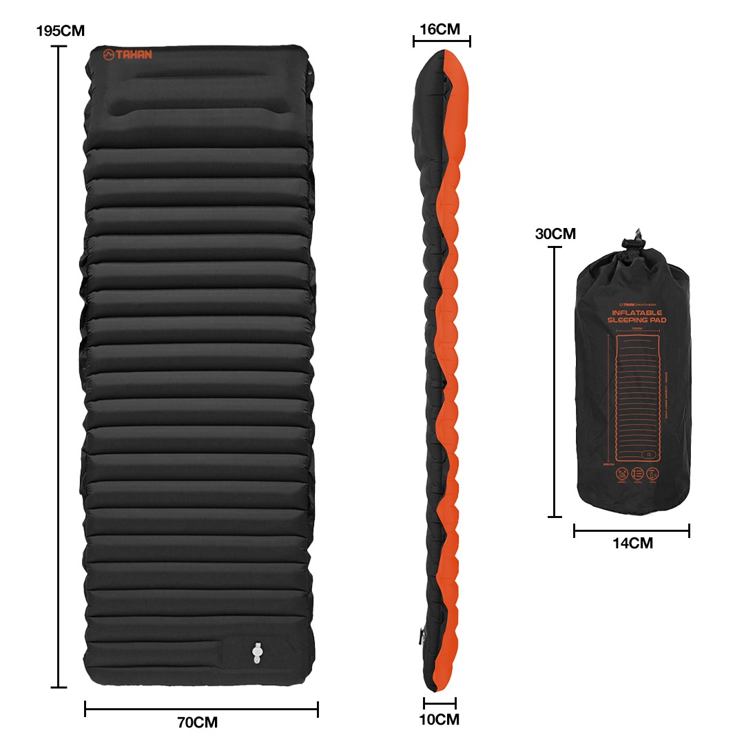 Things You Need To Know Before Buying Your Camping Sleeping Pad, PTT Outdoor, TAHAN Panthera Inflatable Sleeping Pad new size,