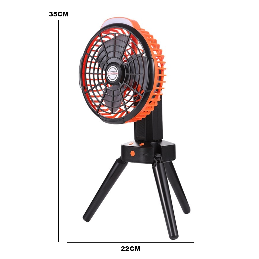 X3/X6 Rechargeable Camping Fan with LED Lantern, PTT Outdoor, X6 Rechargeable Camping Fan with LED Lantern Size 2,