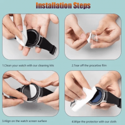 Zeblaze Smartwatch Screen Protector, PTT Outdoor, Zeblaze Smartwatch Screen Protector Installation Guide,