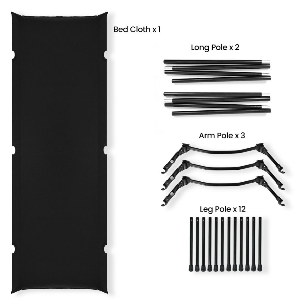 Camping Cot 190cm, PTT Outdoor, camping cot 190cm eqp,
