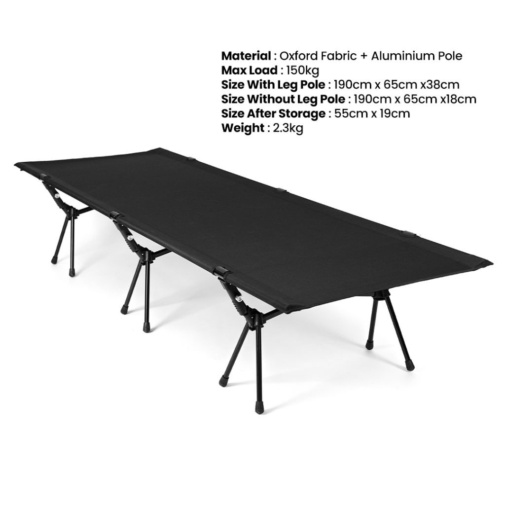 Camping Cot 190cm, PTT Outdoor, camping cot 190cm spec,