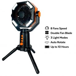 TAHAN, PTT Outdoor, helix hyperwind 16000 mah autorotate camping fan spec 1,