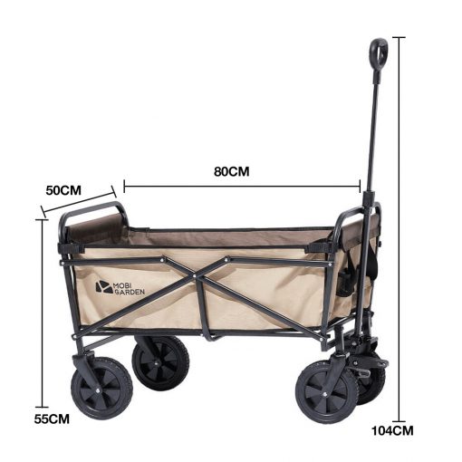 MOBI GARDEN Trolley Wagon With Brake 100 Litre, PTT Outdoor, mobi garden wagon size,