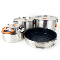 Home, PTT Outdoor, pro chef stainless steel outdoor cookset main,