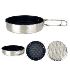 ProChef Stainless Steel Outdoor Cookset - 4 Piece, PTT Outdoor, pro chef stainless steel outdoor cookset pan,