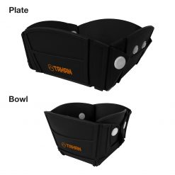 New Arrivals, PTT Outdoor, tahan 2 in 1 foldable collapsible silicone tableware plate bowl,