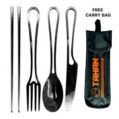 TAHAN, PTT Outdoor, tahan 3 in 1 stainless steel cutlery set COMBO,