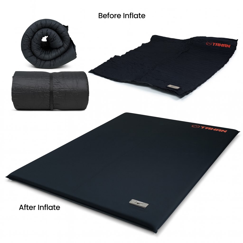 TAHAN Cloud Deluxe Air Mattress - Queen, PTT Outdoor, tahan cloud deluxe air mattress queen inflate,