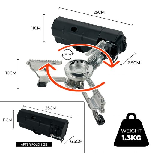 Cooking Starter Pack, PTT Outdoor, tahan easyfold camping stove size 1,