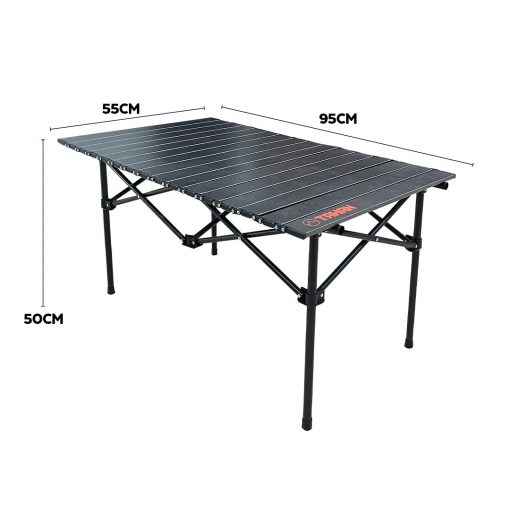TAHAN Foldable Eggroll Lightweight Camping Table - 95CM, PTT Outdoor, tahan eggroll table 95cm size,
