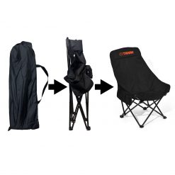 Camping Ultra Comfort Combo, PTT Outdoor, tahan ergoshift highback camping chair setup,