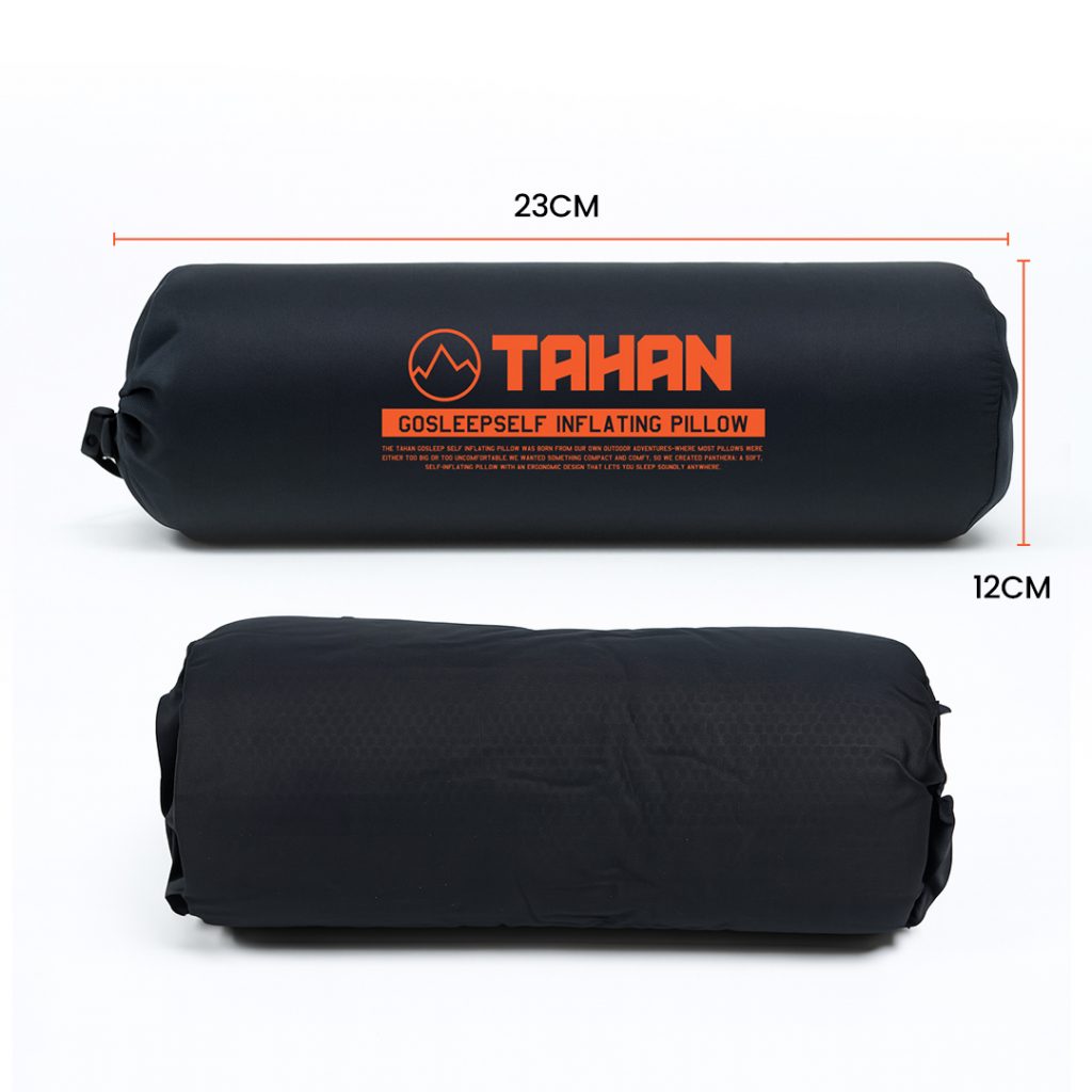 TAHAN GoSleep 5 Seconds Self Inflating Pillow, PTT Outdoor, tahan gosleep self inflating pillow fold,
