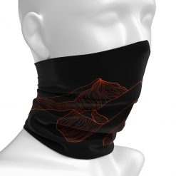 TAHAN Multipurpose Bandana - Black, PTT Outdoor, tahan multipurpose bandana side right,