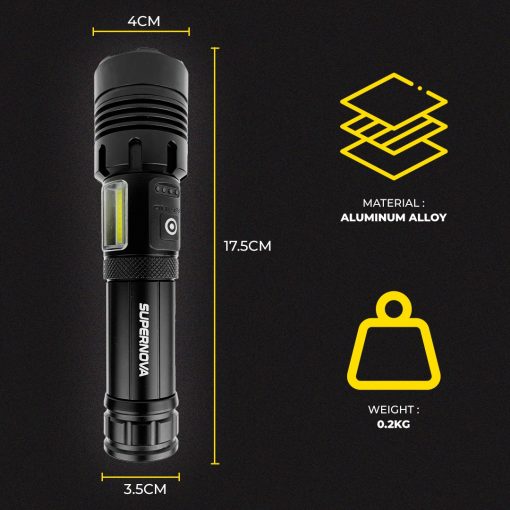 Explorer Light Combo, PTT Outdoor, tahan supernova torchlight size,